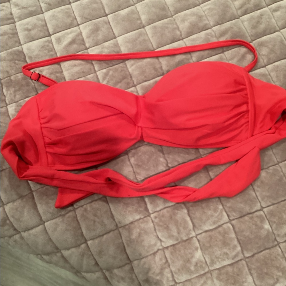 Three bandeau bikini tops small